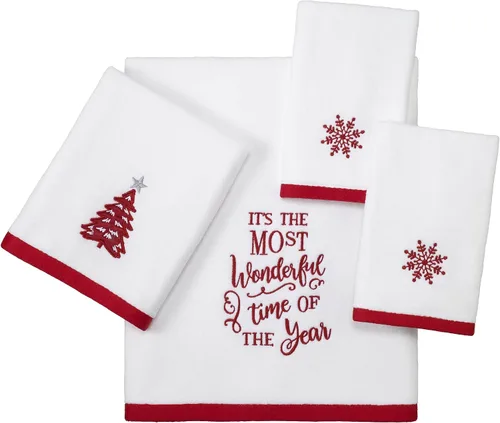 Miniatura 3 de Avanti Linens - Juego de 2 toallas para los dedos, algodón suave y absorbente, colección Sparkle