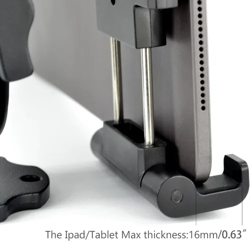 Miniatura 6 de VAUBORTTI Base de taladro de aluminio resistente para tableta, para tablet iPad Pro/Mini, soporte para iPad Pro/Mini, soporte para iPad Pro y Mini