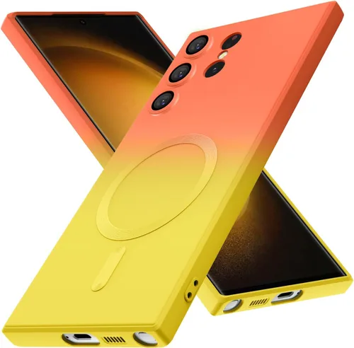 Miniatura 10 de Funda magnética para Samsung Galaxy S23 Ultra, bonita funda protectora delgada de TPU suave a prueba de golpes, protección de pantalla y cámara