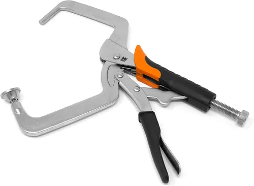 Miniatura 2 de WEN CL436R Abrazadera de ángulo recto de 4 pulgadas para carpintería y carpintería con agujeros de bolsillo
