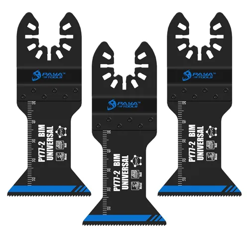 Miniatura 9 de Cuchillas oscilantes universales bimetálicas con soporte de acero inoxidable, cuchillas multiherramienta de 1-1/2 pulgadas para madera y clavos