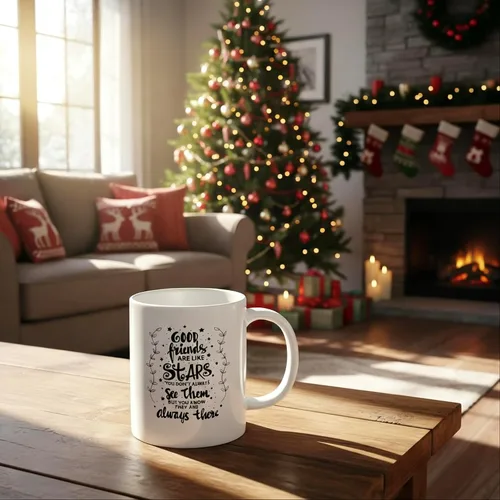 Miniatura 8 de Good Friends are Like Stars You Don't Always See Them but Know They Always There - Taza de café de cerámica con tema de la amistad, regalo