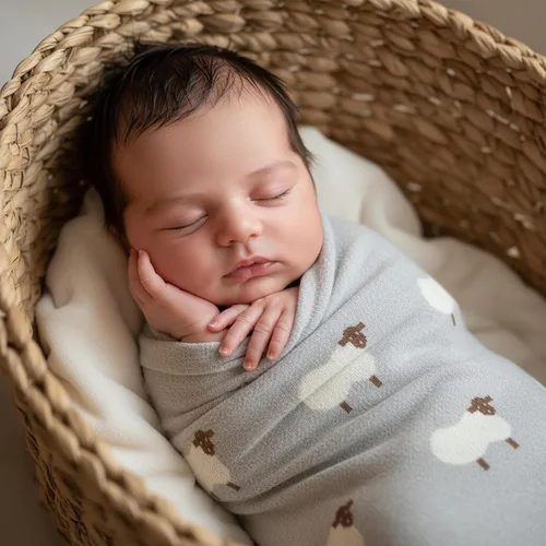 Miniatura 2 de Manta de Arrullo de Punto para Bebé - 100% Algodón Suave Cómoda Ligera Unisex para Recibir Envolver Cochecito Manta Edredón para Regalo de Baby 06
