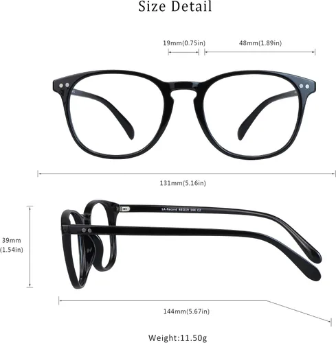 Miniatura 6 de LifeArt - Lentes con bloqueo de luz azul, anti fatiga, anteojos de lectura para computadora, videojuegos y televisión para hombre y mujeres