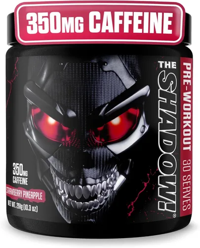 Miniatura 15 de JNX SPORTS The Shadow! Preentrenamiento de alta estimulación 350mg de cafeína Sandía 30 porciones Energía eléctrica, enfoque mental y fuerza