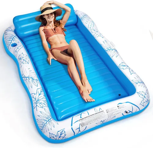 BAIAI - Flotador inflable para piscina para adultos – Flotadores grandes de playa para broncearse, balsa para tomar el sol, para tomar el sol,