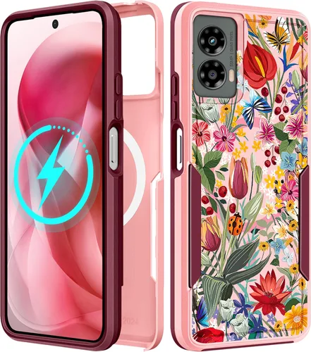 Miniatura 133 de Funda para Moto G 5G 2024 – Compatible con MagSafe para mujeres y niñas, bonita funda protectora magnética para teléfono, diseño femenino Kawaii