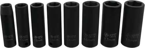 Miniatura 11 de Performance Tool M589DB Juego de llaves de impacto MET de 8 piezas de 3/8 pulgadas Metric