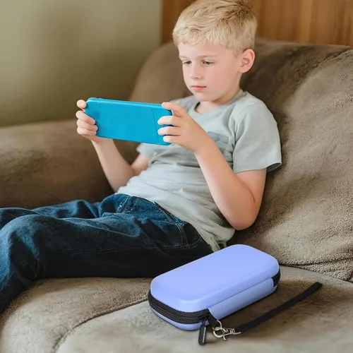 Miniatura 8 de Funda para juego de mano WELLST·G para niños y adultos, ajuste universal para TaddToy/para consola de mano Beijue de 16 bits - Bolsa de Azul-negro