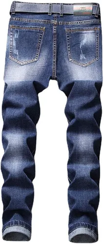 Miniatura 2 de AITITIA Jeans rasgados de corte regular para hombre