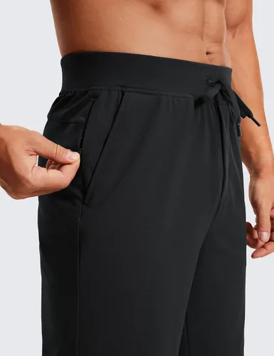 Miniatura 4 de CRZ YOGA Men's Four-Way Stretch Workout Shorts - 9'' Linerless Soft Durable for Casual Athletic with Pockets