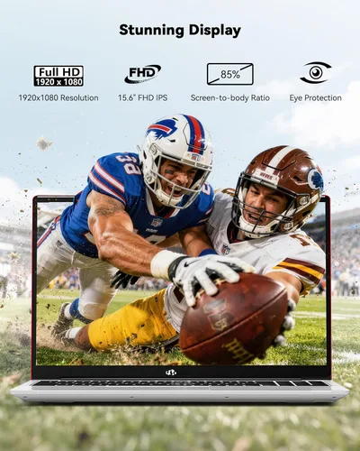 Miniatura 5 de NIMO Portátil IPS FHD de 15.6 pulgadas, 8 GB de RAM 256 GB SSD AMD Ryzen 5 (Beat i5-1135G7, 4 núcleos hasta 3.7 GHz), computadora estudiantil con 2