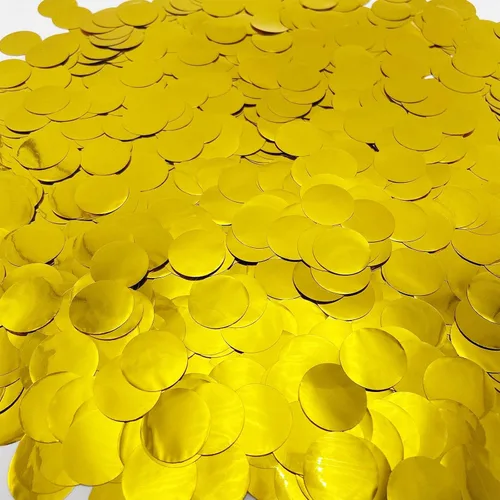 Confeti dorado, 5000 unidades, 1 pulgada, confeti de mesa, puntos con purpurina para boda, baby shower, fiesta de cumpleaños, decoración de mesa