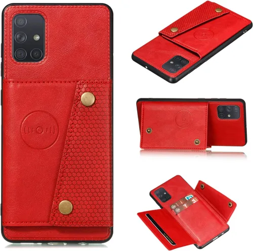 Funda compatible con Xiaomi Redmi Note 7, compatible con Xiaomi Redmi Note 7 Pro M1901F7S M1901F7G M1901F7H M1901F7I Funda de piel sintética con Rojo
