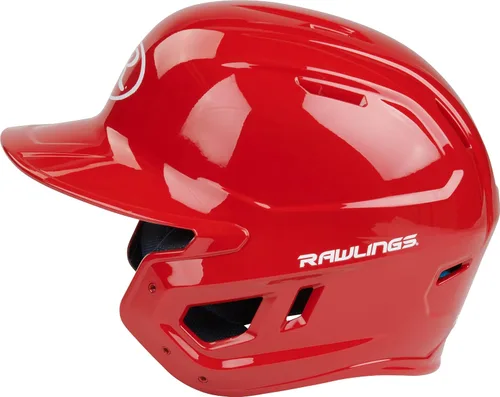 Miniatura 6 de Rawlings Casco de bateo de béisbol MACH Brillo Tamaños JR y SR Varios colores brillo escarlata