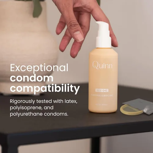 Miniatura 5 de Quinn Wellness Lubricante personal a base de silicona de 4 onzas, lubricante orgánico hipoalergénico e hidratante para ella, él y parejas