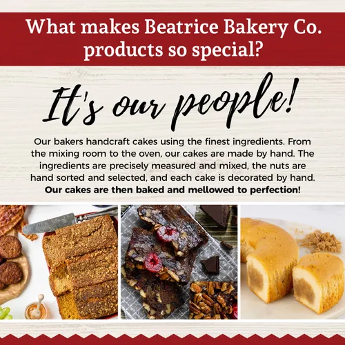 Miniatura 7 de Beatrice Bakery Co. Pastel de Frutas Original, Frutas y Nueces Tradicionales de la Abuela Recién Hechas, Pastel de Frutas con Brandy, Bourbon y Ron