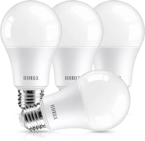 Miniatura 8 de OHLUX Bombillas con sensor de movimiento para exteriores, 13 W (equivalente a 100 W), bombilla LED de seguridad activada por movimiento