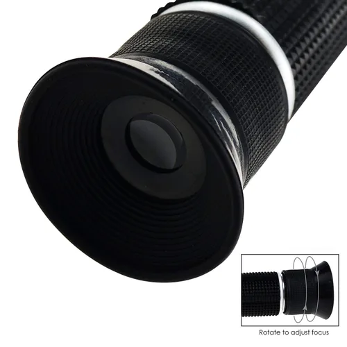 Miniatura 8 de 3 en 1 refractómetro de miel Brix/humedad/Baume Tester Meter ATC, Tri-Scale 58-90%/12-27%/38-43Be', nivel de contenido de agua de azúcar, jarabe