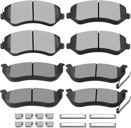 Miniatura 12 de SCITOO Juego de pastillas de freno de cerámica delanteras y traseras D726 D729 para Chevy Blazer 97-05, Chevy S10 98-04, GMC Jimmy 97-05, GMC Sonoma