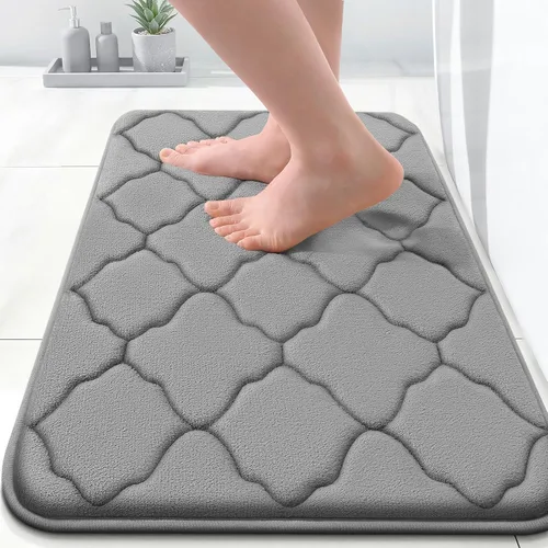 Miniatura 152 de OLANLY Alfombra de Baño de Espuma Viscoelástica de 24 x 16 pulgadas, Ultra Suave y Absorbente, Alfombras de Baño Antideslizantes, Cómodas, Lavables