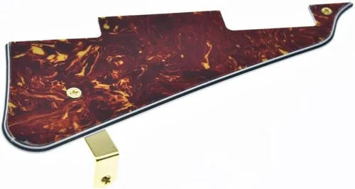 Miniatura 18 de KAISH Golpeador de guitarra Abalone Pearl LP con soporte de acero inoxidable negro y tornillos de montaje de acero para USA Les Paul