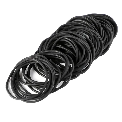 Miniatura 3 de 30 pulseras de gelatina negra de los años 80, bandas de silicona para el cabello para adultos, mujeres, niños, niñas