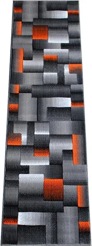 Miniatura 19 de Masada Rugs, Alfombra de Área Moderna Contemporánea, Azul Gris Negro (2 Pies X 3 Pies) Tapete