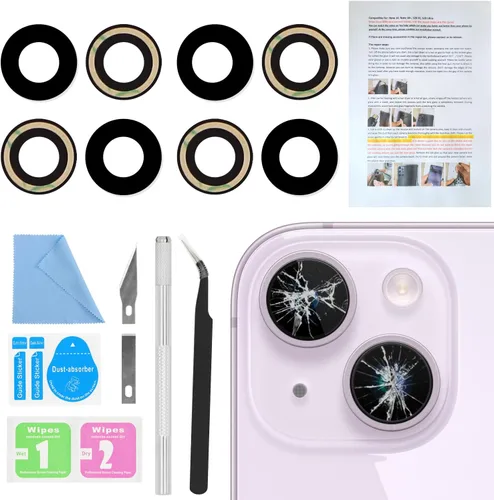 Miniatura 15 de 2PCS ASDAWN Reemplazo de Cristal de Lente de Cámara Trasera para iPhone 11 Pro y 11 Pro Max Reemplazo de Lente de Cámara con Adhesivo Preinstalado +