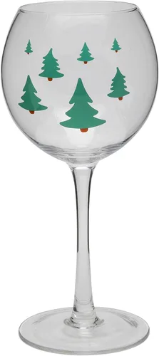 Miniatura 3 de BigMouth Inc. The Flannel Shirt - Copa de vino de 14 onzas con gráficos de árbol de hoja perenne, incluye camisa de franela extraíble con frases