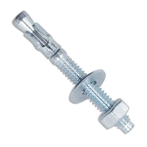 Miniatura 18 de Anclaje de cuña de 3/8" x 3-1/2", anclajes de hormigón chapados en zinc, sujetadores de pernos de expansión resistentes para ladrillos/bloques