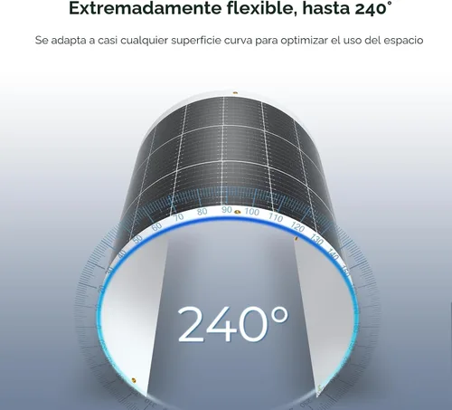 Miniatura 2 de Renogy - Panel solar flexible de 100 vatios, 12 voltios, monocristalino, semi-flexible, plegable, mono, cargador fuera de la red para superficies