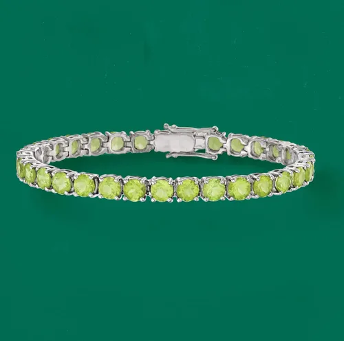 Miniatura 3 de Ross-Simons 16.00 ct. t.w. Peridot Tennis Bracelet in Sterling Silver