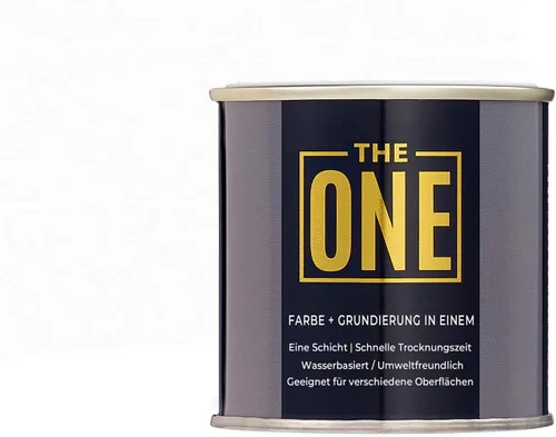 Miniatura 42 de THE ONE Pintura e imprimación todo en uno, negro mate, 8.5 onzas líquidas/250ml, fórmula de 1 capa, decoración fácil de interiores y exteriores