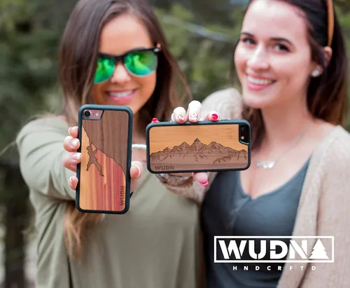 Miniatura 5 de WUDN Slim Wooden Phone Case (Carmalized Bamboo) Compatible with iPhone 11 Pro Max Bambú Carmalizado