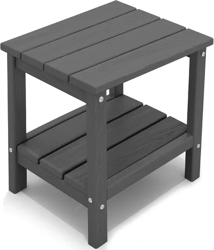 Miniatura 44 de KINGYES Mesa auxiliar doble, mesa auxiliar Adirondack- Aruba