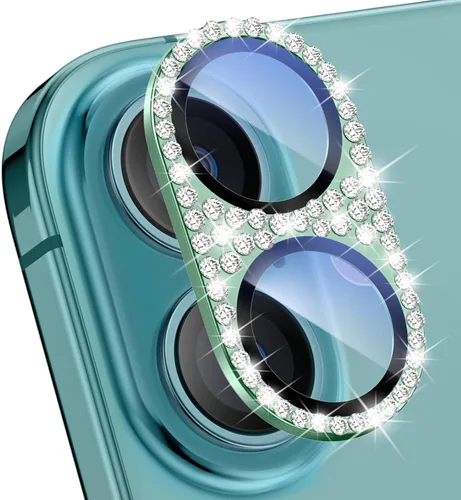 Miniatura 8 de Goton Compatible con iPhone 15 Plus – 15 protector de lente de cámara, cubierta de metal con purpurina brillante, accesorios protectores de pantalla