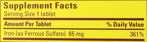 Miniatura 2 de Nature Made Hierro 65 mg, equivalente a 325 mg Sulfato – 300 tabletas, Total 1, 1