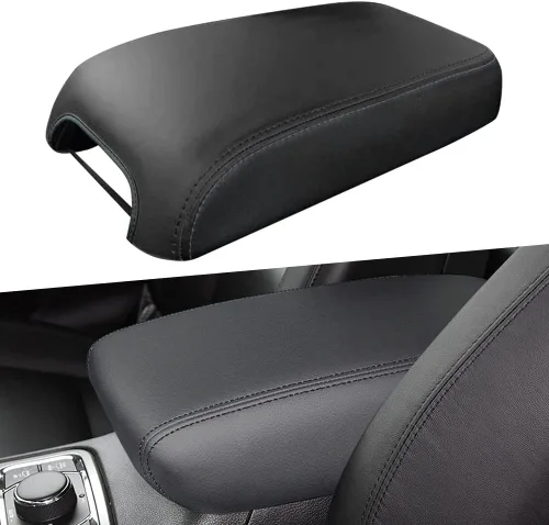 sportuli Cubierta de Consola Central Funda de Cuero Antiarañazos para Reposabrazos de Repuesto para Accesorios Jeep Grand Cherokee 2011-2020 2021