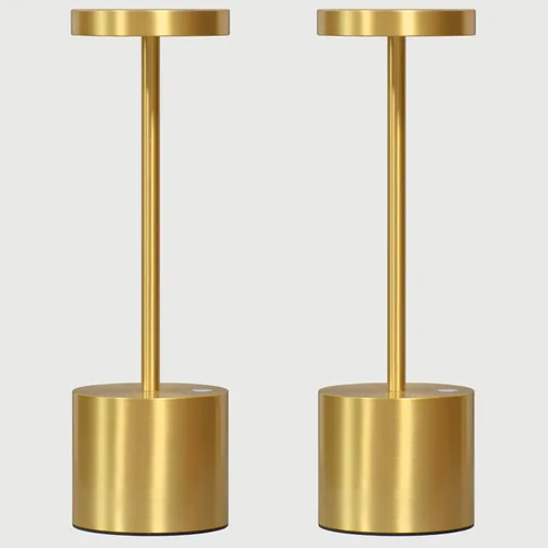 Miniatura 8 de Paquete de 2 Lámparas de Mesa Recargables Inalámbricas, 3 Temperaturas de Color y Regulable, IP54 Impermeable Operada por Batería, Luz LED Portátil