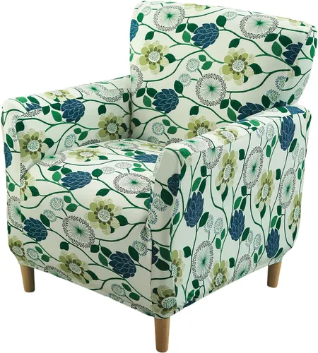 Miniatura 22 de FUANGUI Funda para Sillón de Banquete con Brazos Fundas para Sillas Elásticas Funda para Sillón Club Funda Suave para Sillón Sofá Cubiertas 03