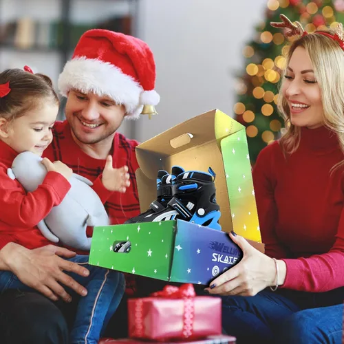 Miniatura 6 de Patines en línea para niños y niñas de 6 a 12 años, patines ajustables para principiantes con ruedas iluminadas para niños, jóvenes y adolescentes