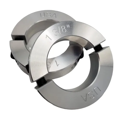 Miniatura 15 de Diámetro de orificio de 0.50 pulgadas - Abrazadera del collar de eje de dos piezas - Aluminio 2024 (paquete de 4)