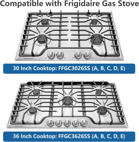 Miniatura 4 de Perillas de estufa de gas mejoradas 5304525746 A03546301/02/03 5304504839 para estufa Frigidaire, perilla de grabado láser para estufa Frigidaire