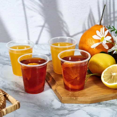 Miniatura 4 de Turbo Bee Paquete de 1000 vasos de plástico transparente de 5 onzas, pequeños vasos desechables para fiestas, vasos desechables para bebidas frías