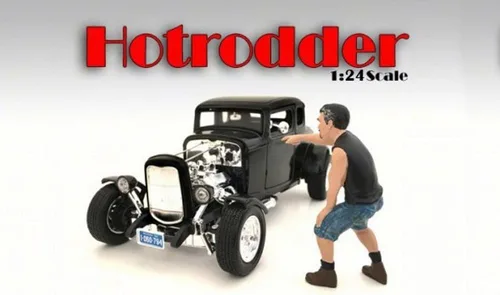 Miniatura 2 de American Diorama Hotrodders Derek Figurine, 24027 - Accesorio de pasatiempos a escala 1/24