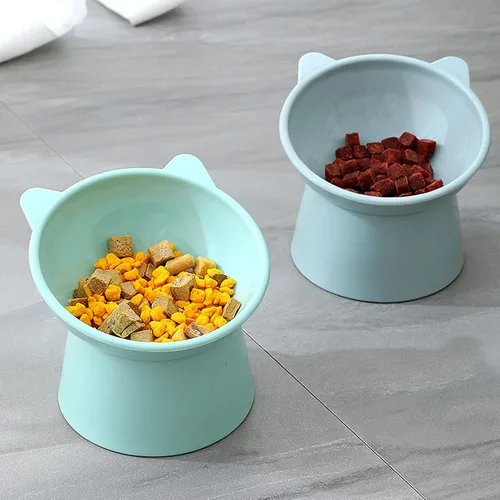 Miniatura 4 de Cuenco Elevado Inclinado para Comida de Gatos - Cuencos para Gatos Amigables con los Bigotes Anti Vómito Cuencos de Alimentación Inclinados Lindos