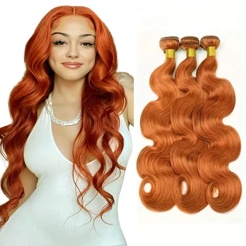 Miniatura 119 de Color 30 paquetes de cabello humano marrón onda del cuerpo paquetes 8 10 12 pulgadas brasileño virgen Remy extensiones de cabello humano doble trama
