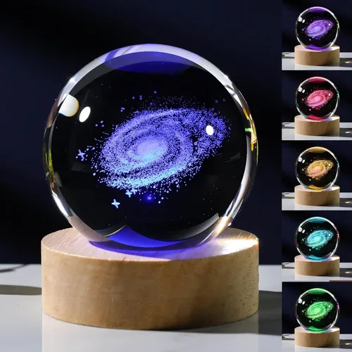 Miniatura 6 de Regalos de ajolote 3D para mujer, bola de cristal de 2.362 in, figuras de ajolote, decoración de animales de cristal, artículos de animales