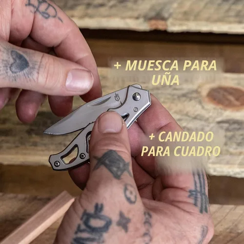 Miniatura 5 de Cuchillo de bolsillo Gerber Gear Paraframe Mini, cuchillo plegable pequeño de 5,6 cm de borde fino EDC con cierre de seguridad para uso diario